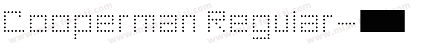 Cooperman Regular字体转换